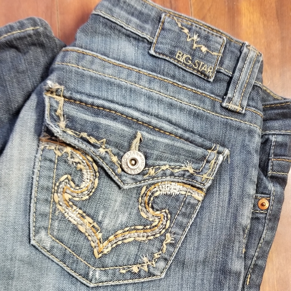 big star ultra low rise jeans size 27r